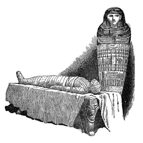 Мумия Египет рисунок