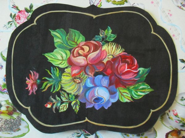 Жостовский поднос 4 класс изо