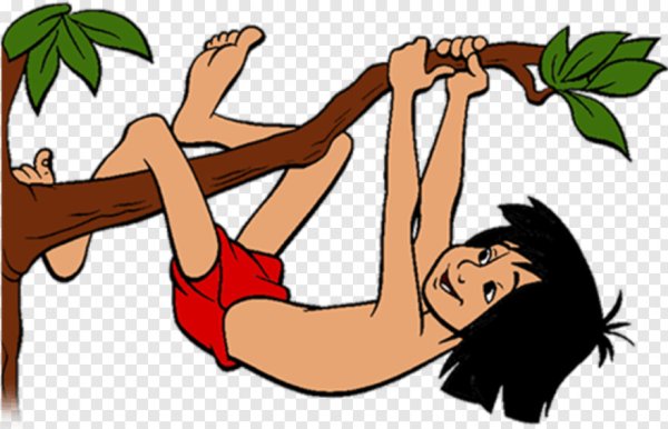 Маугли на дереве