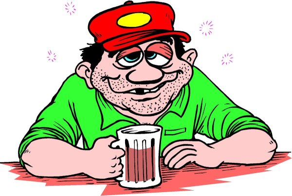 Карикатура пьянство