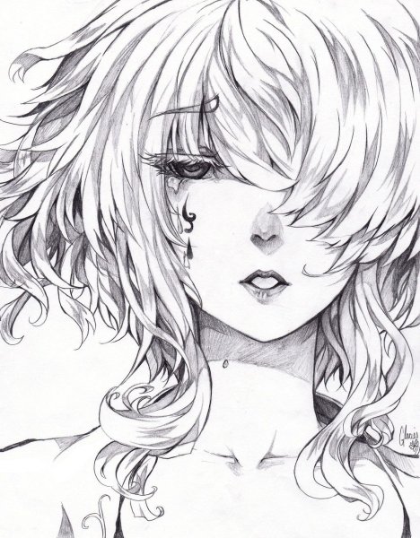 Черно белые арты