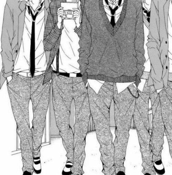 Аниме парень в школьной форме