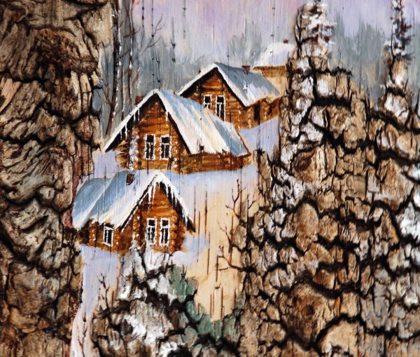 Рисование на бересте