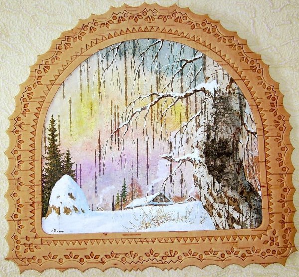 Миниатюрная живопись на бересте