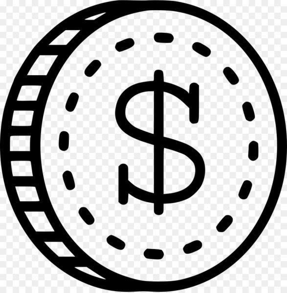 Иконка Монетка с долларом