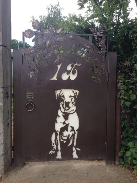 Рисунки на воротах