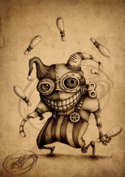 Стимпанк персонажи от итальянского художника Paride Bertolin