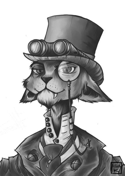 Стимпанк стиль рисования