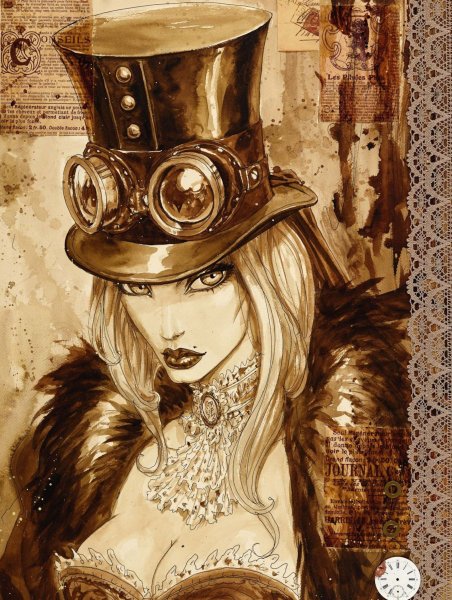 Стимпанк стиль рисования