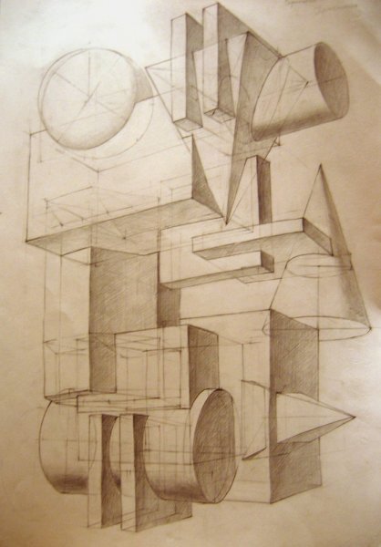 Архитектурная объемно пространственная композиция СПБГАСУ