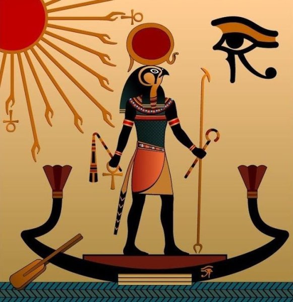 Бог Египта ра рисунок
