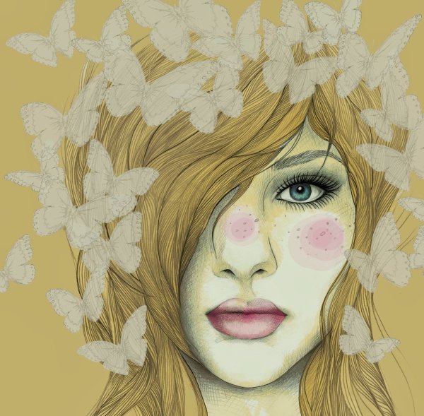 Лицо девушки весны