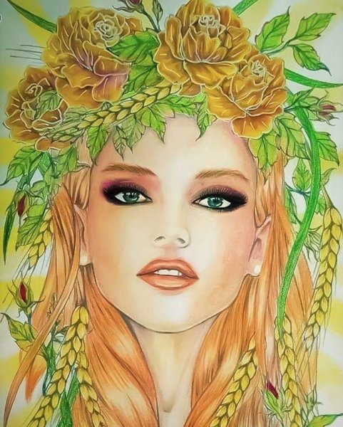 Нарисовать девушку осень лицо