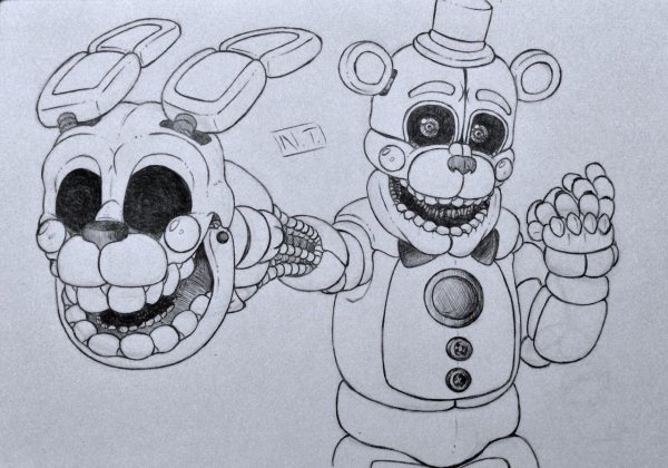 ФНАФ для срисовки Фредди