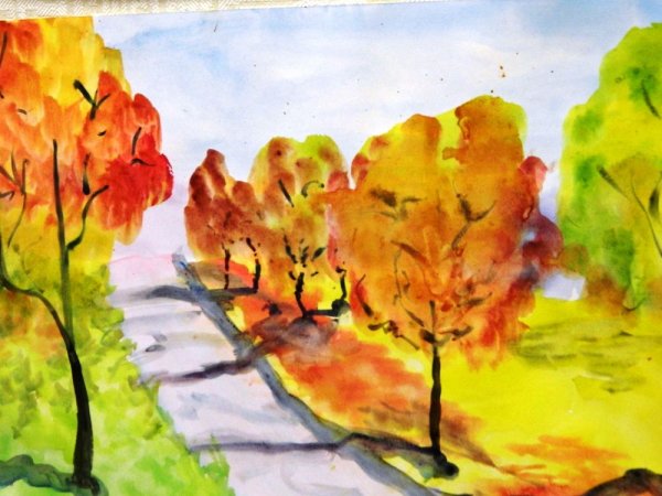 Рисование к нам осень пришла