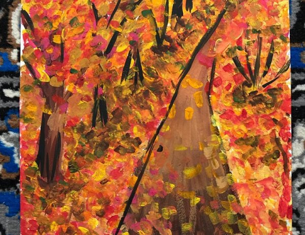 Рисование осенний Калейдоскоп