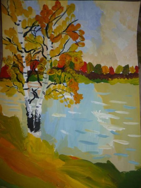 Осенний пейзаж для дошкольников