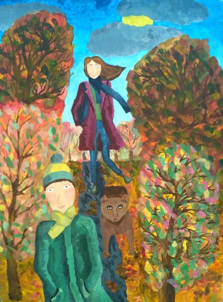 Рисование осенний Калейдоскоп