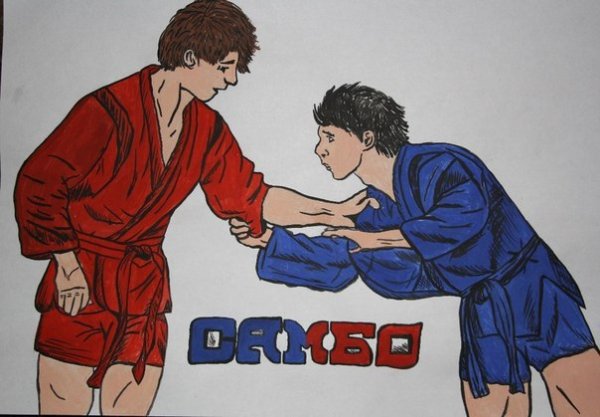 Дзюдо рисунок