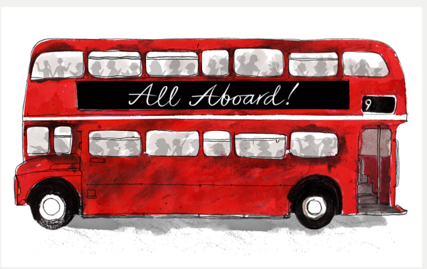 Рисование английский автобус