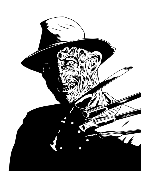 Фредди Крюгер раскраска