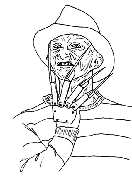 Тату перчатка Фредди Крюгера