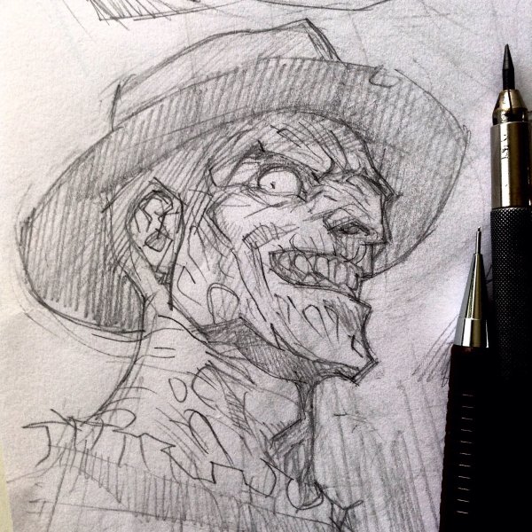 Фредди Крюгер тату эскизы