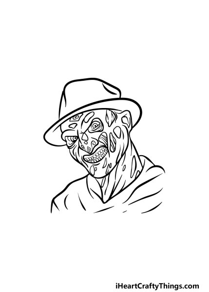 Фредди Крюгер раскраска