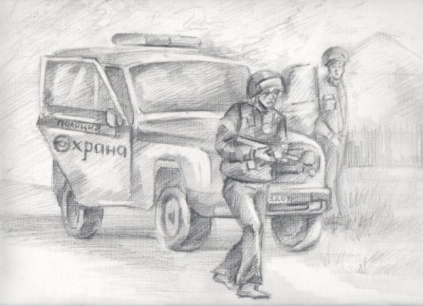 Полиция карандашом