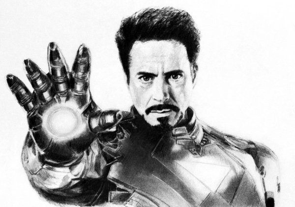 Нарисовать портрет Тони Старка