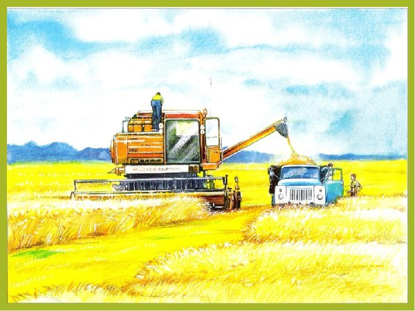 Картина в.м.Каратая "на ферме"