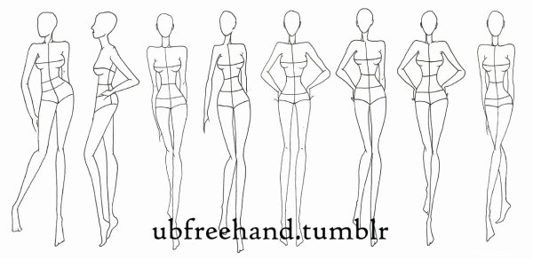 Макет для рисования одежды