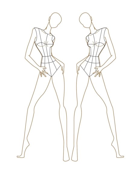 Фэшн фигуры для рисования