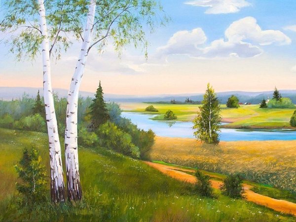 Родные просторы пейзаж