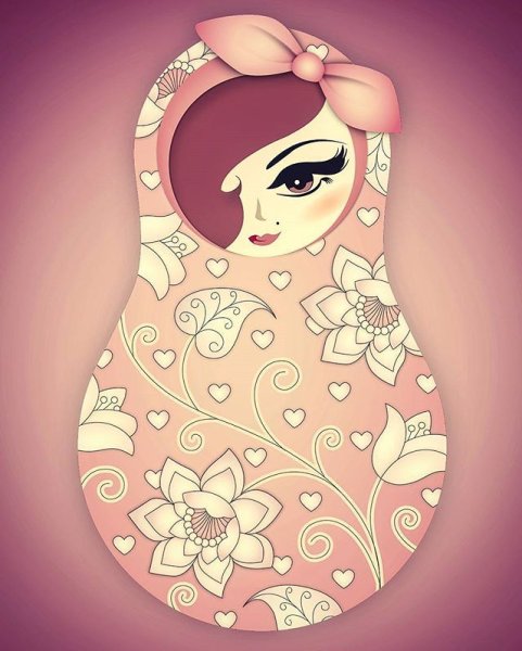 Матрешка современная