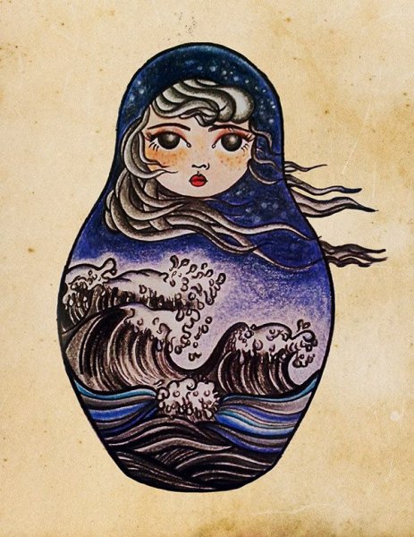 Матрешка эскиз