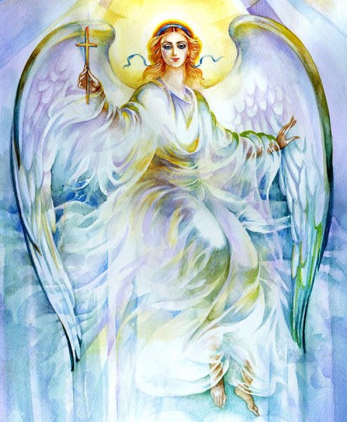 Ангел раскраска