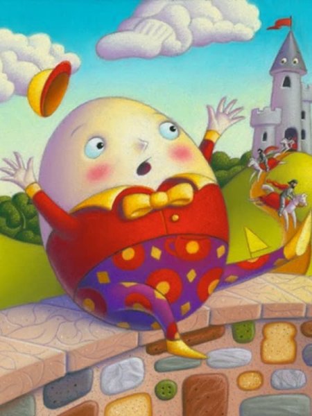 Шалтай Болтай на прозрачном фоне