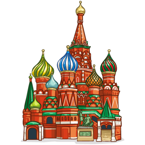 Собор Василия Блаженного Москва вектор