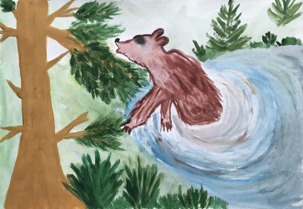 Паустовский дремучий медведь иллюстрации