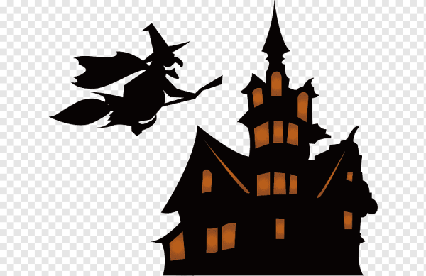 Дом ведьмы силуэт