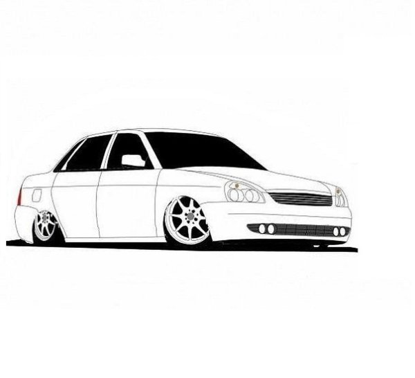 ВАЗ 2112 купе рисунок