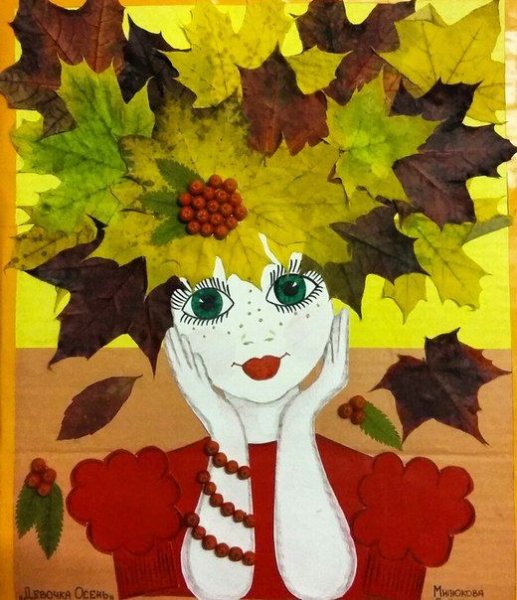 Девушка осень поделка