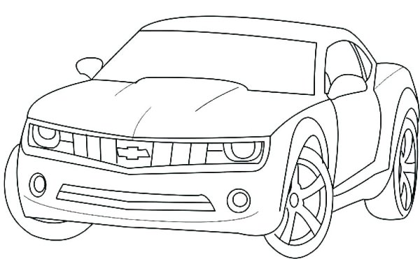 Chevrolet Camaro разукрашка