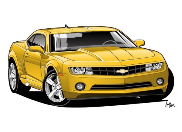 Бамблби Шевроле Камаро нарисовать