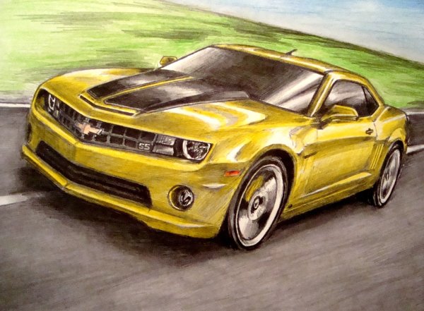 Рисовать Шевроле Камаро
