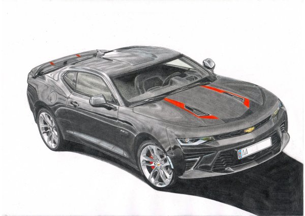 Раскраски для мальчиков Шевроле Камаро