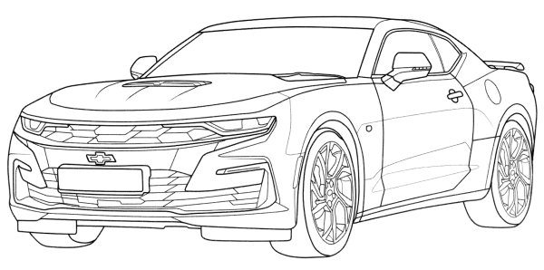 Chevrolet Camaro 1969 Sketch