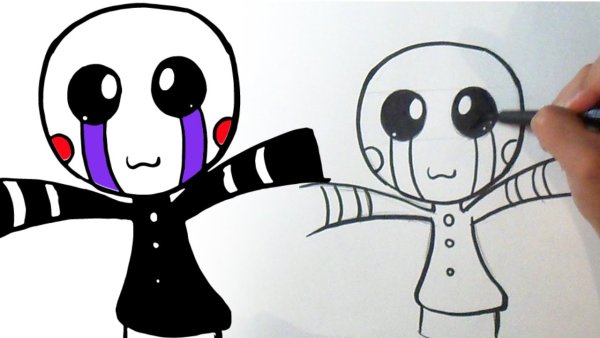 Марионетка ФНАФ для срисовки