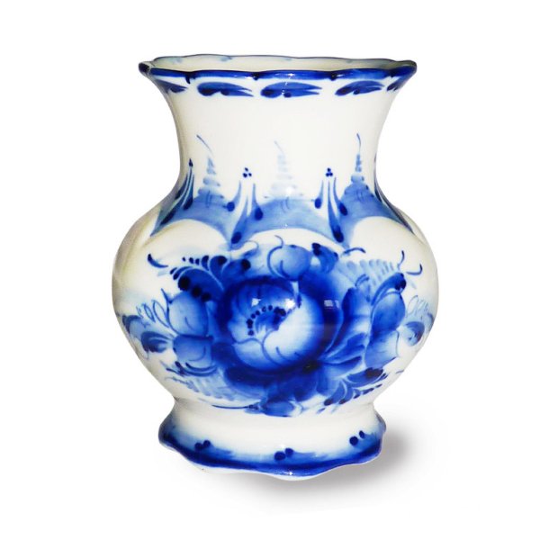 Гжельская роспись кувшин рисунок